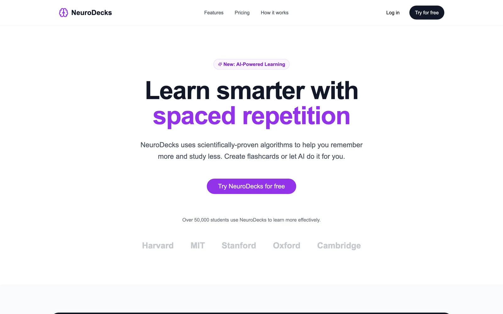 Neurodecks — screenshot
