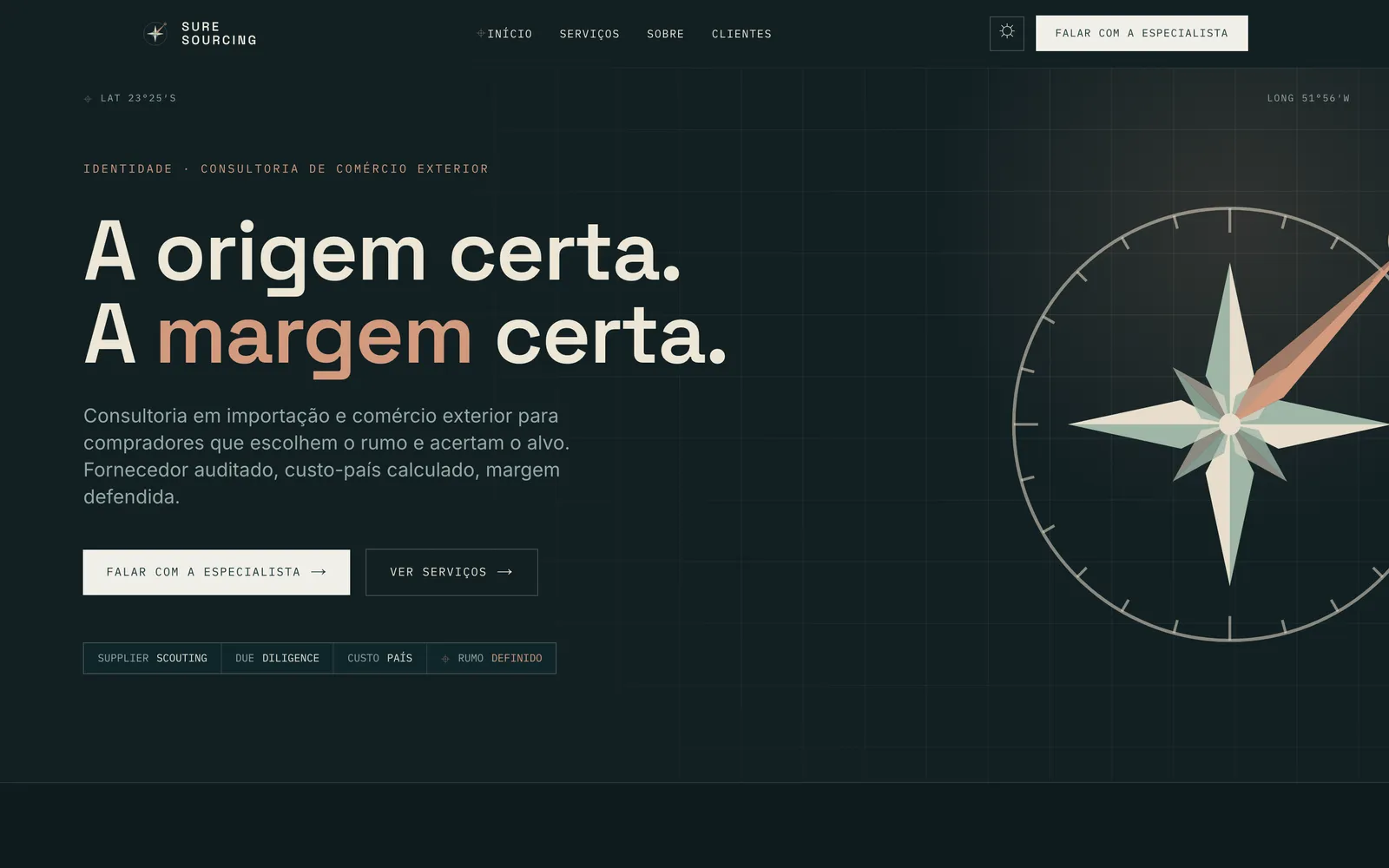 Sure Sourcing — screenshot